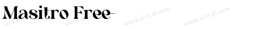 Masitro Free字体转换